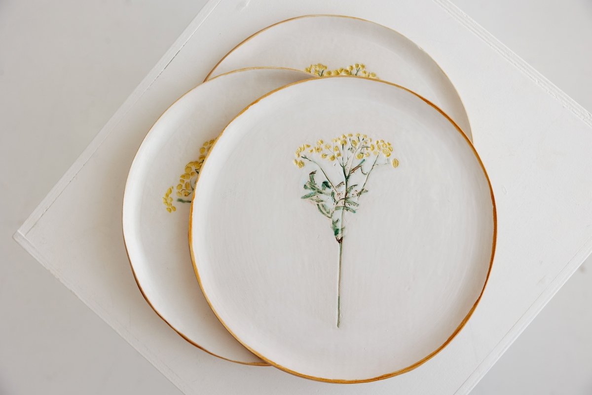 Keraminė lėkštė su įspaudu „Bitkrėslė“