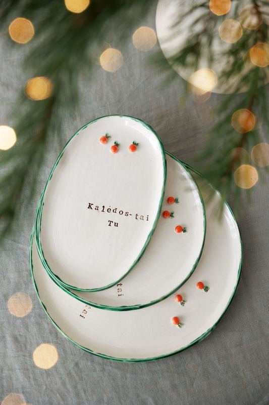 Keraminės lėkštės ,, Mandarinai”